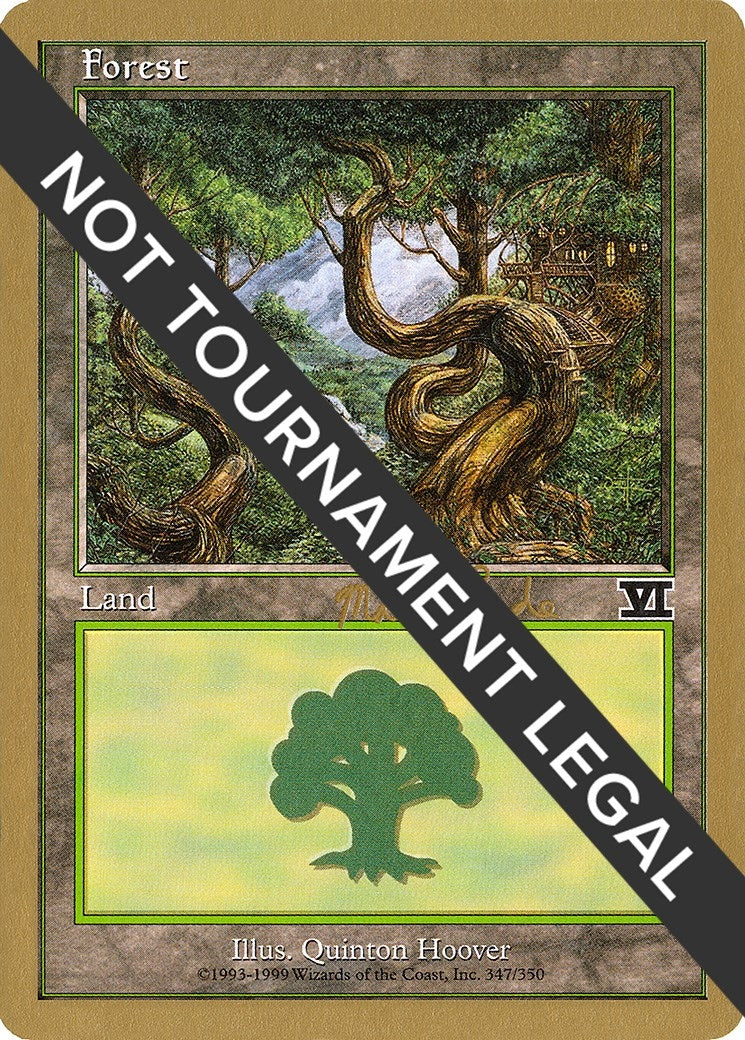 Forest (347) - 1999 Matt Linde (6ED) (World Championship Decks)