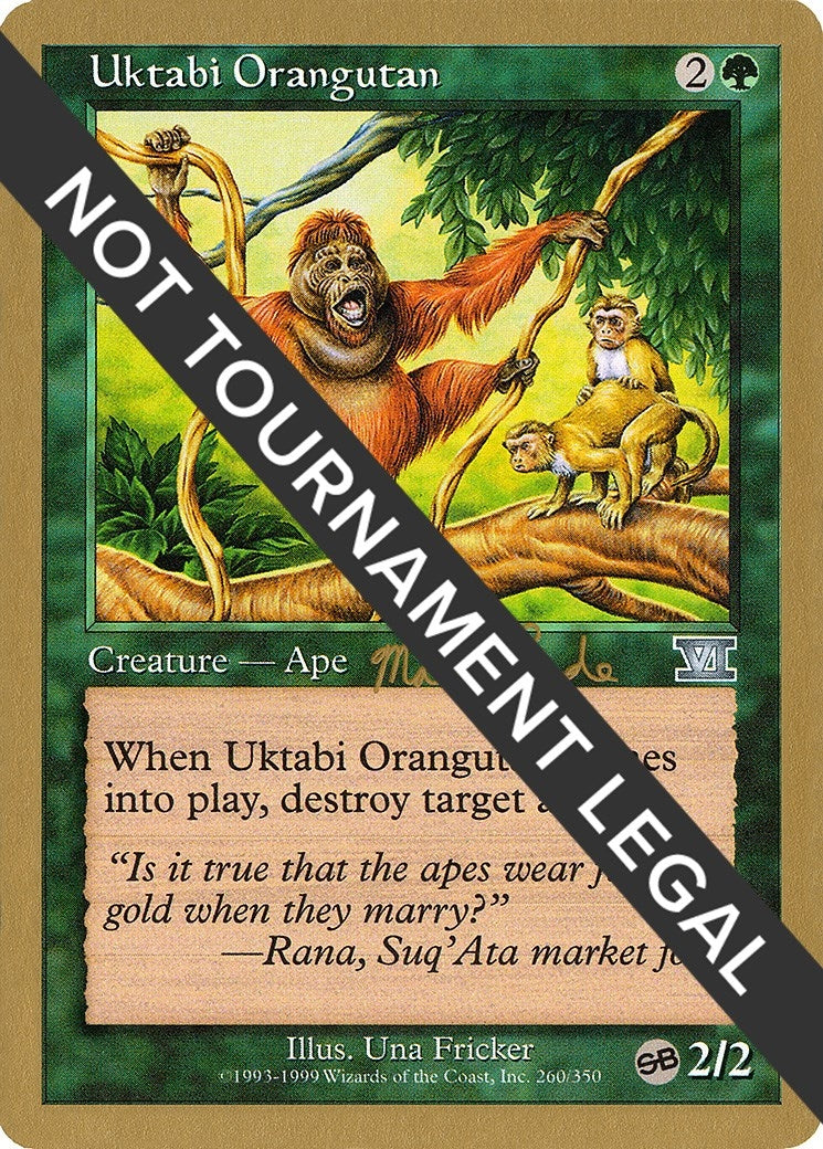Uktabi Orangutan - 1999 Matt Linde (6ED) (SB) (World Championship Decks)