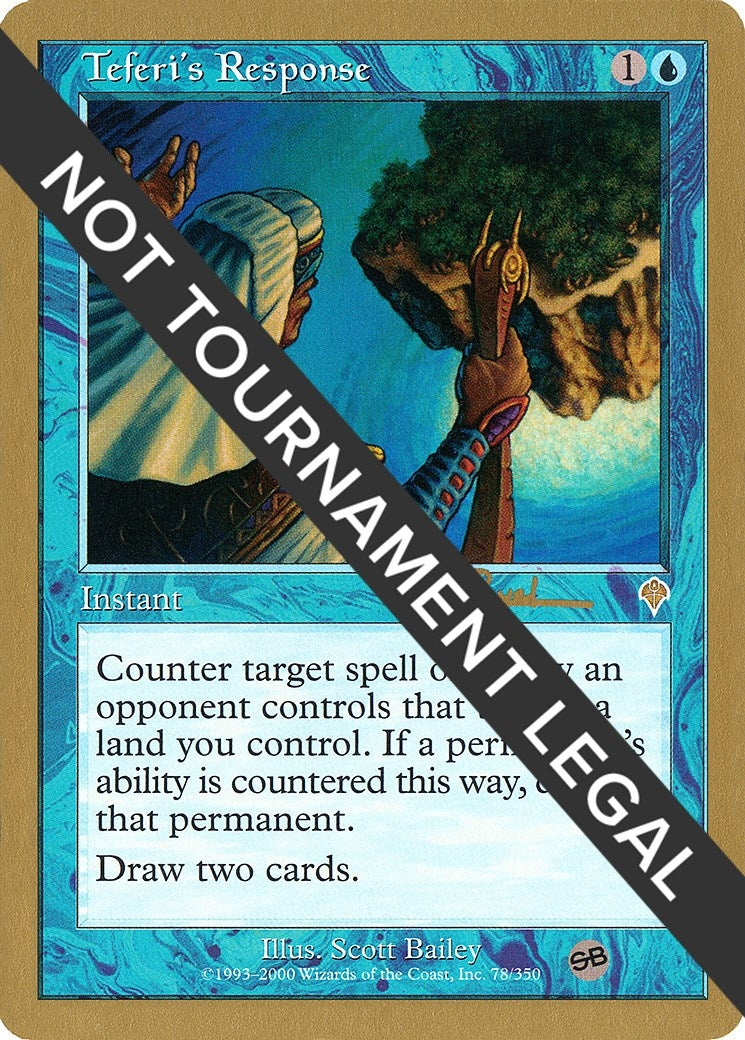 Teferi's Response - 2001 Antoine Ruel (INV) (SB) (World Championship Decks)