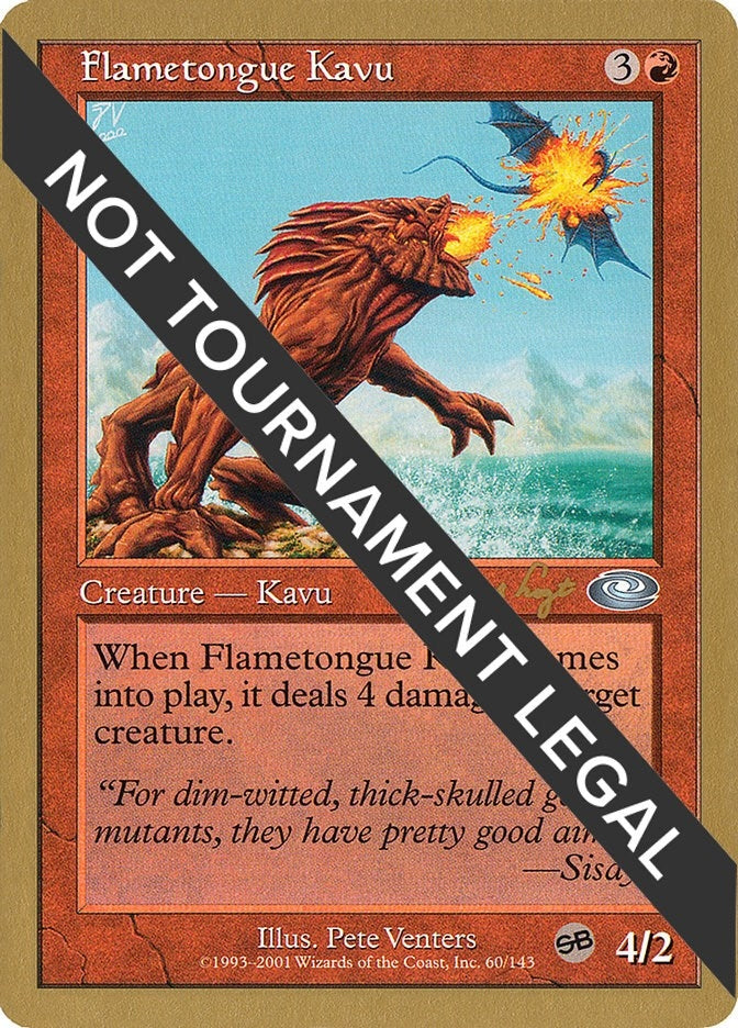 Flametongue Kavu - 2001 Jan Tomcani (PLS) (World Championship Decks)