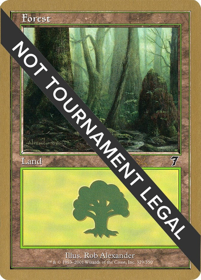 Forest (329) - 2001 Jan Tomcani (7ED) (World Championship Decks)