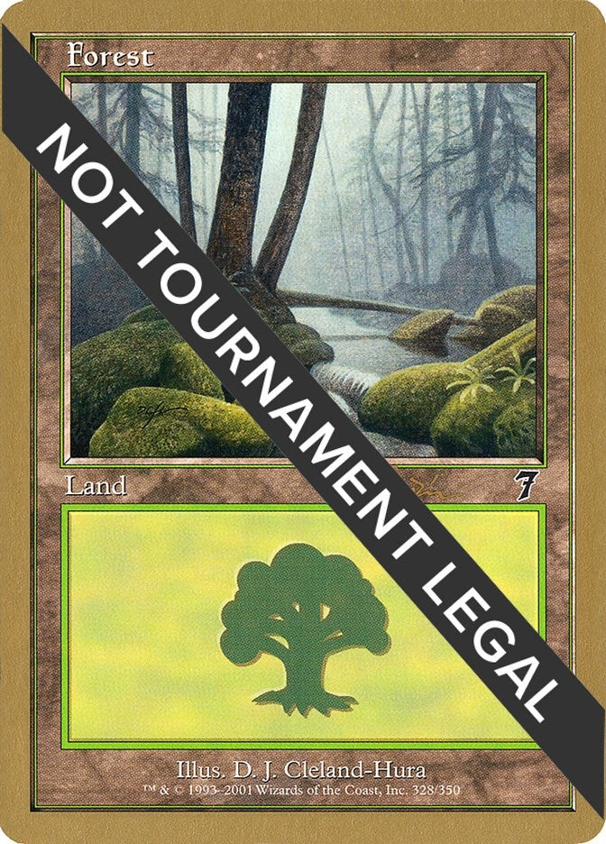Forest (328) - 2001 Jan Tomcani (7ED) (World Championship Decks)