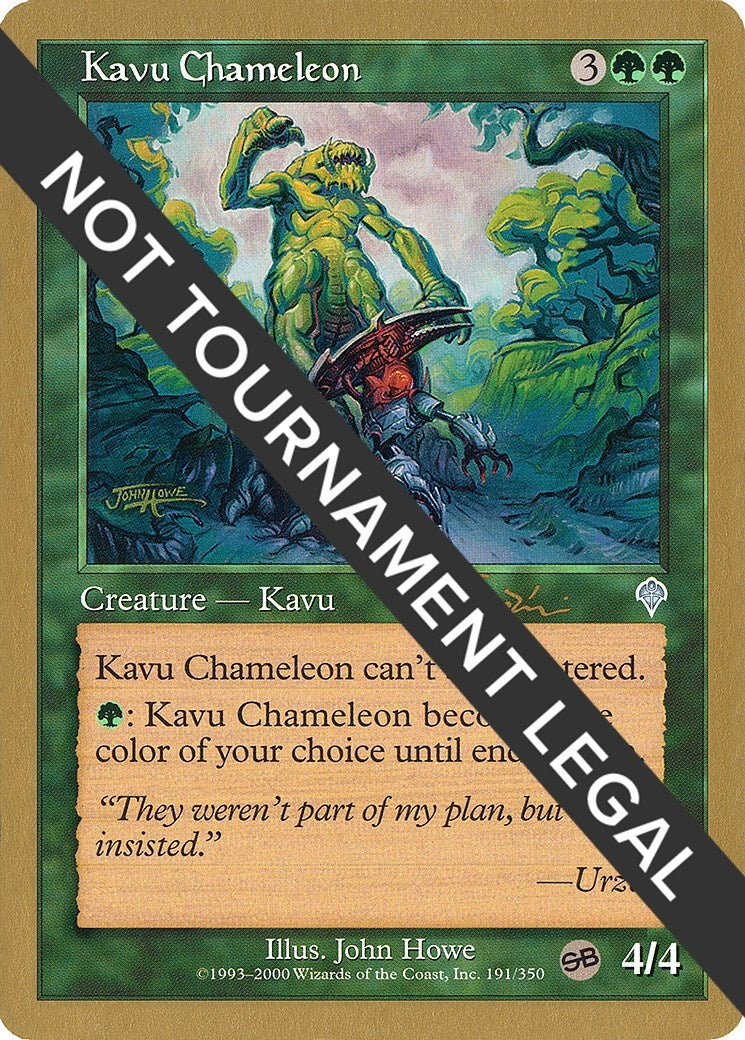 Kavu Chameleon - 2001 Jan Tomcani (INV) (SB) (World Championship Decks)