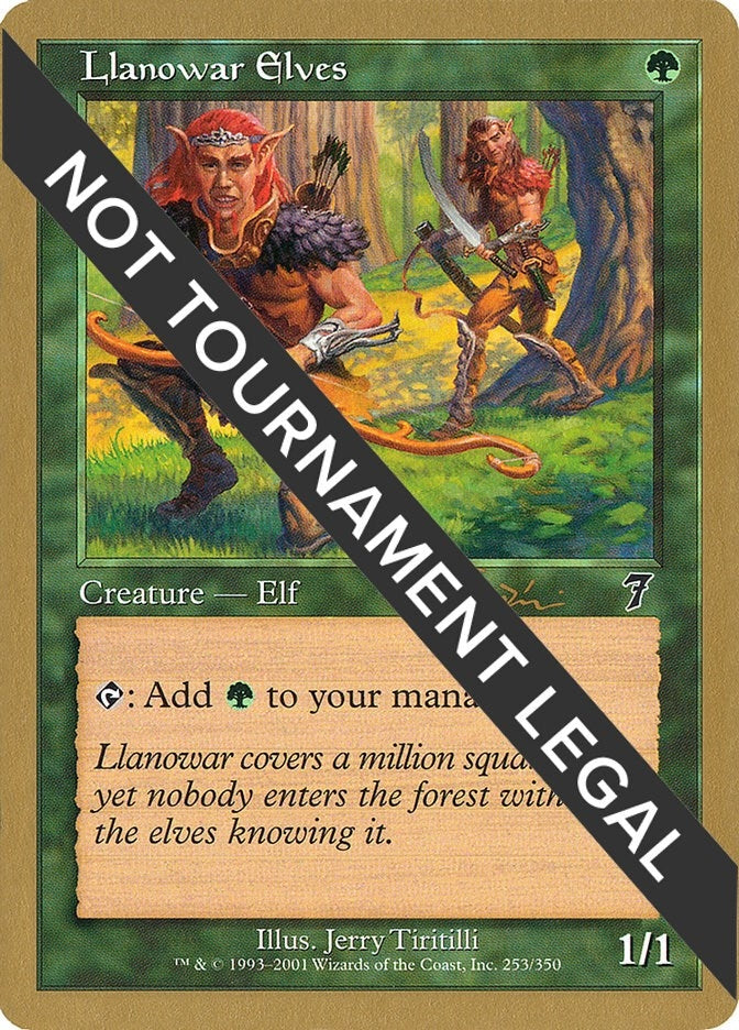 Llanowar Elves - 2001 Jan Tomcani (7ED) (World Championship Decks)