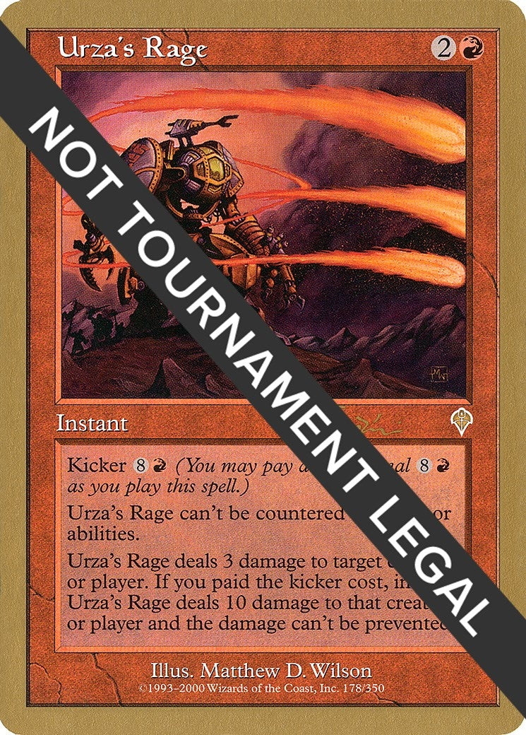 Urza's Rage - 2001 Jan Tomcani (INV) (World Championship Decks)