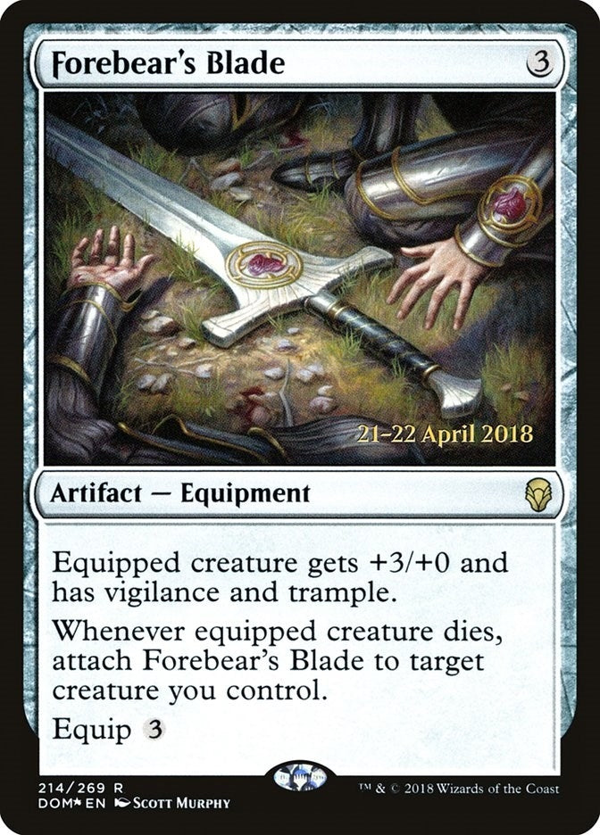 Forebear's Blade (214) (Prerelease Cards)