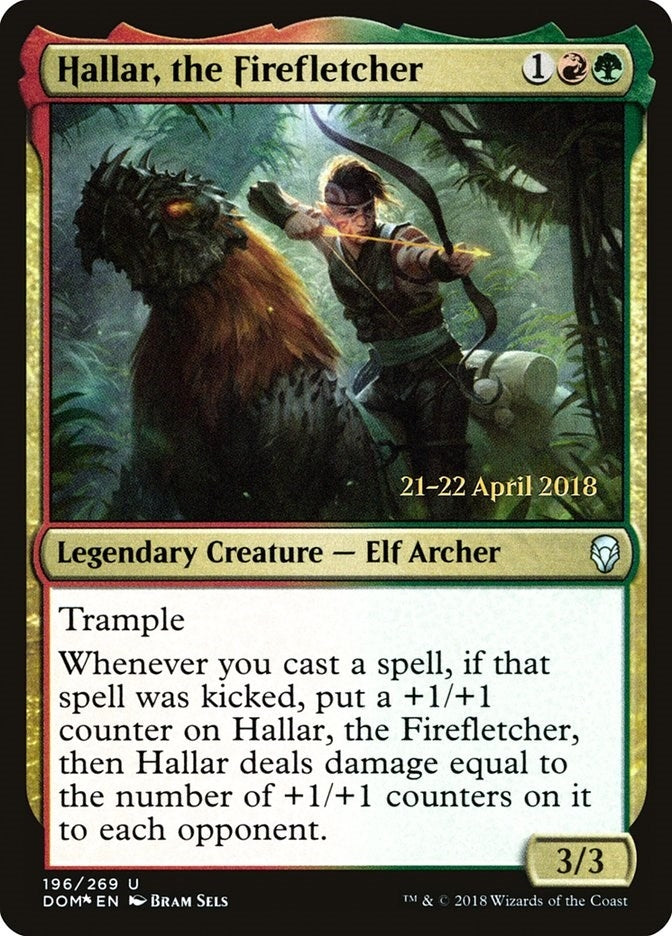 Hallar, the Firefletcher (196) (Prerelease Cards)