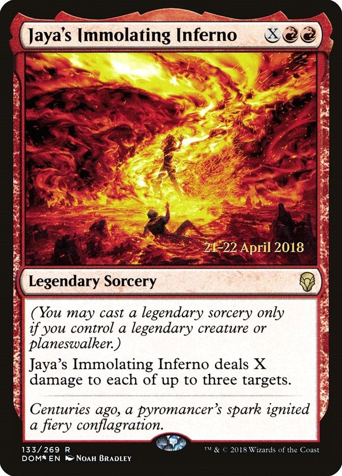 Jaya's Immolating Inferno (133) (Prerelease Cards)