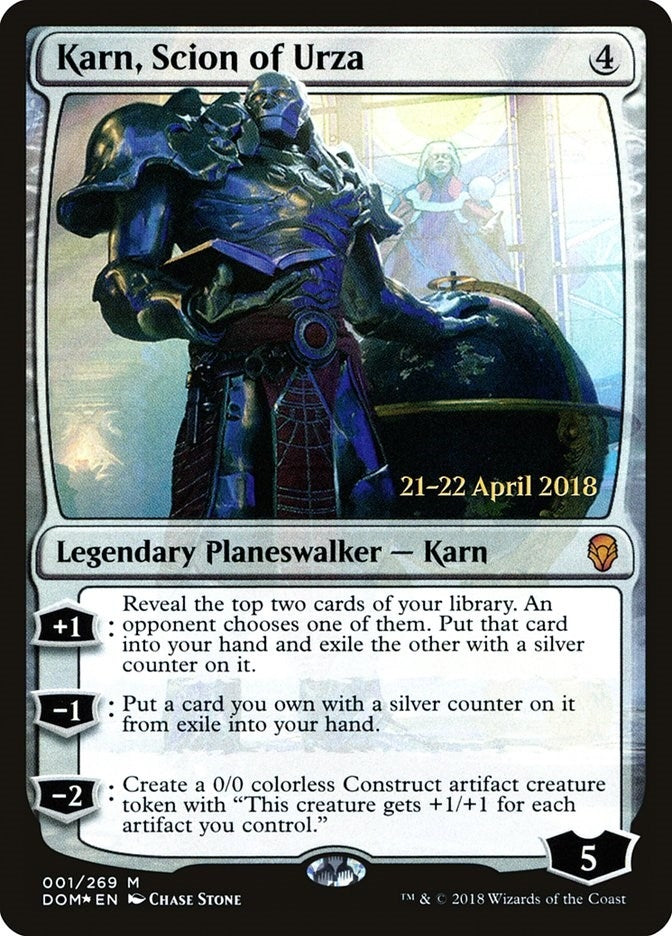 Karn, Scion of Urza (1) (Prerelease Cards)