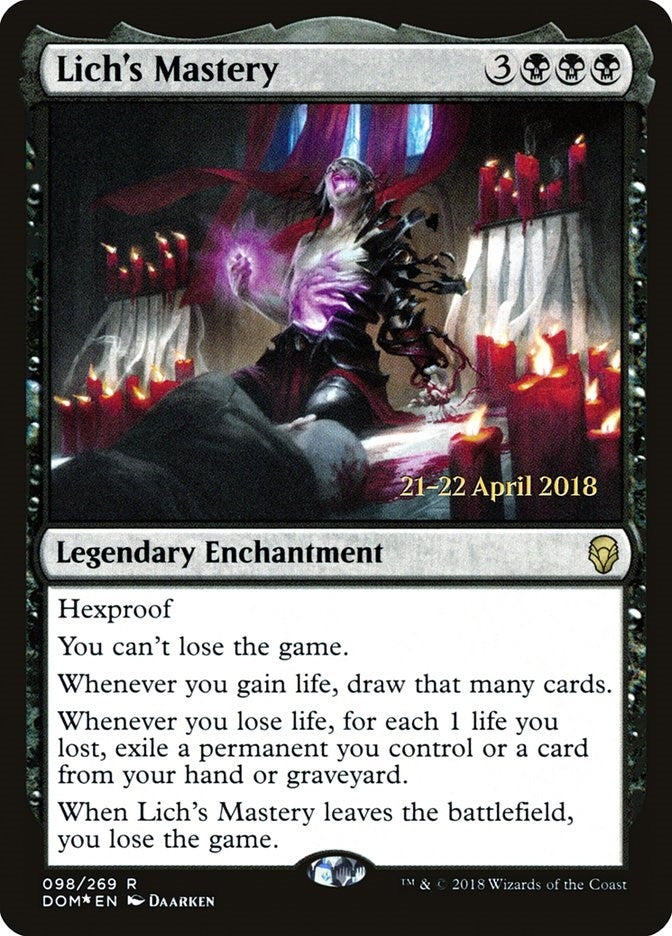 Lich's Mastery (98) (Prerelease Cards)