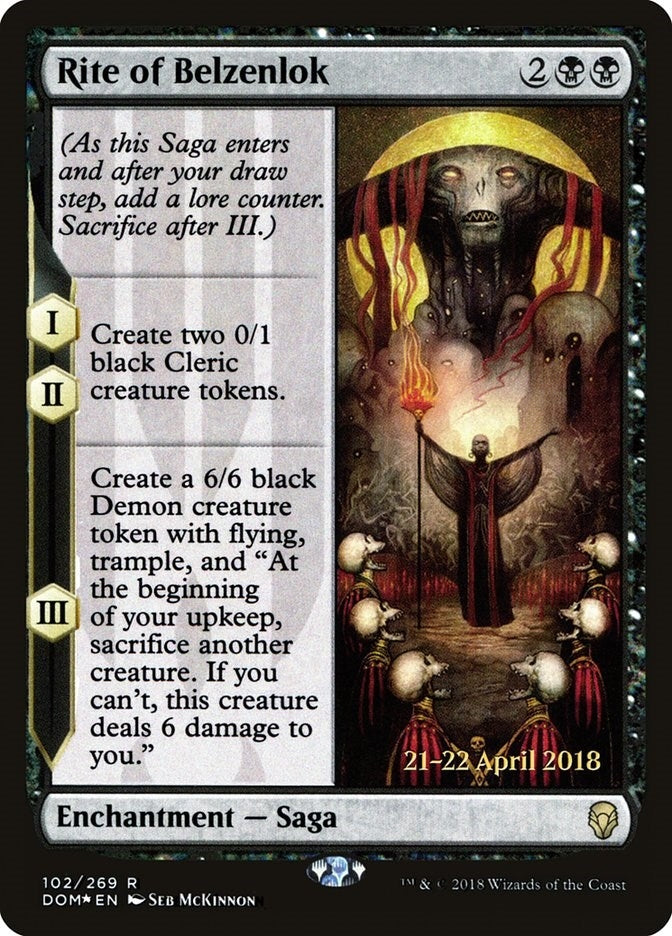 Rite of Belzenlok (102) (Prerelease Cards)