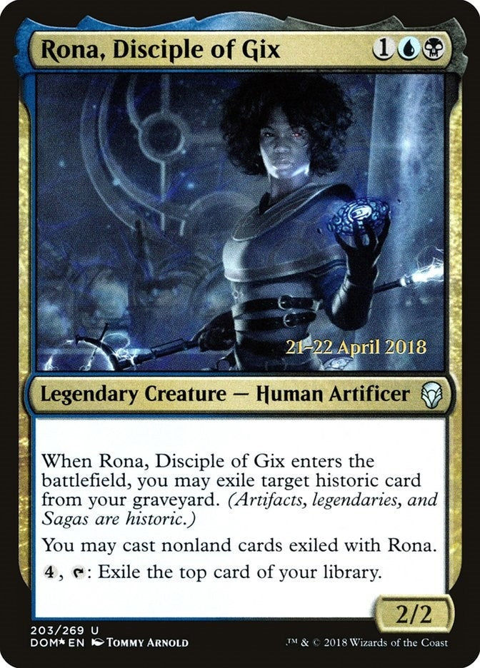 Rona, Disciple of Gix (203) (Prerelease Cards)