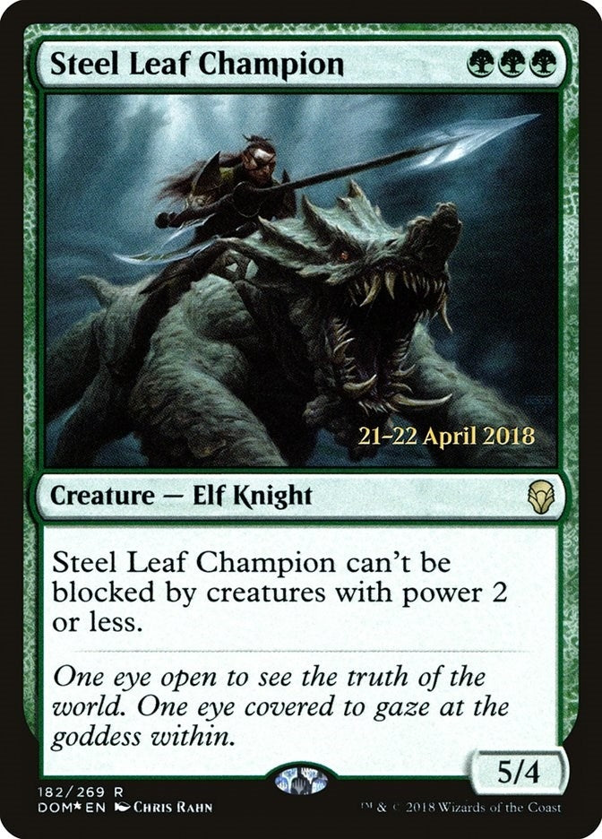 Steel Leaf Champion (182) (Prerelease Cards)