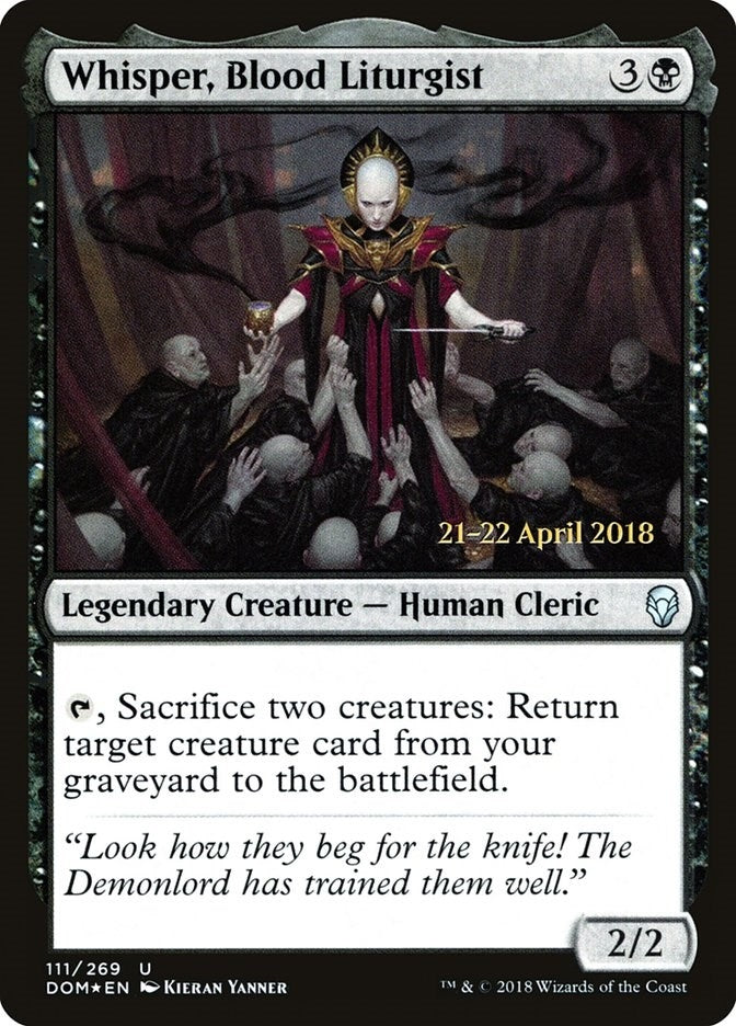 Whisper, Blood Liturgist (111) (Prerelease Cards)