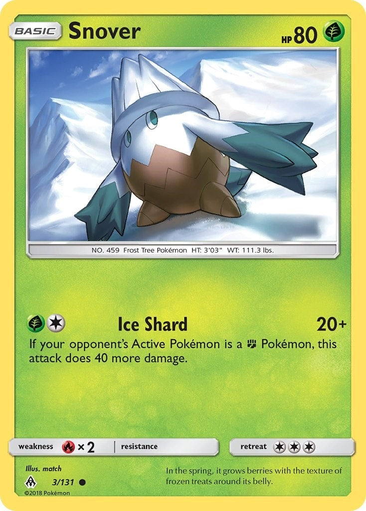 Image for Snover (3/131) (SM - Forbidden Light) - Pokemon