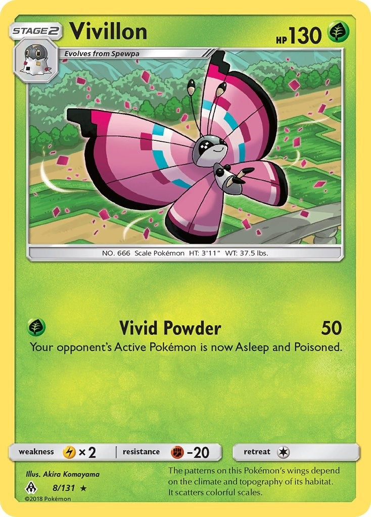 Image for Vivillon (8/131) (SM - Forbidden Light) - Pokemon