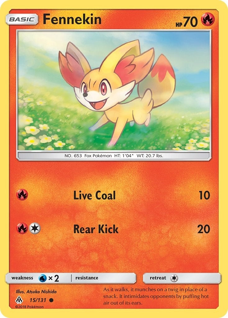 Image for Fennekin (15) (15/131) (SM - Forbidden Light) - Pokemon
