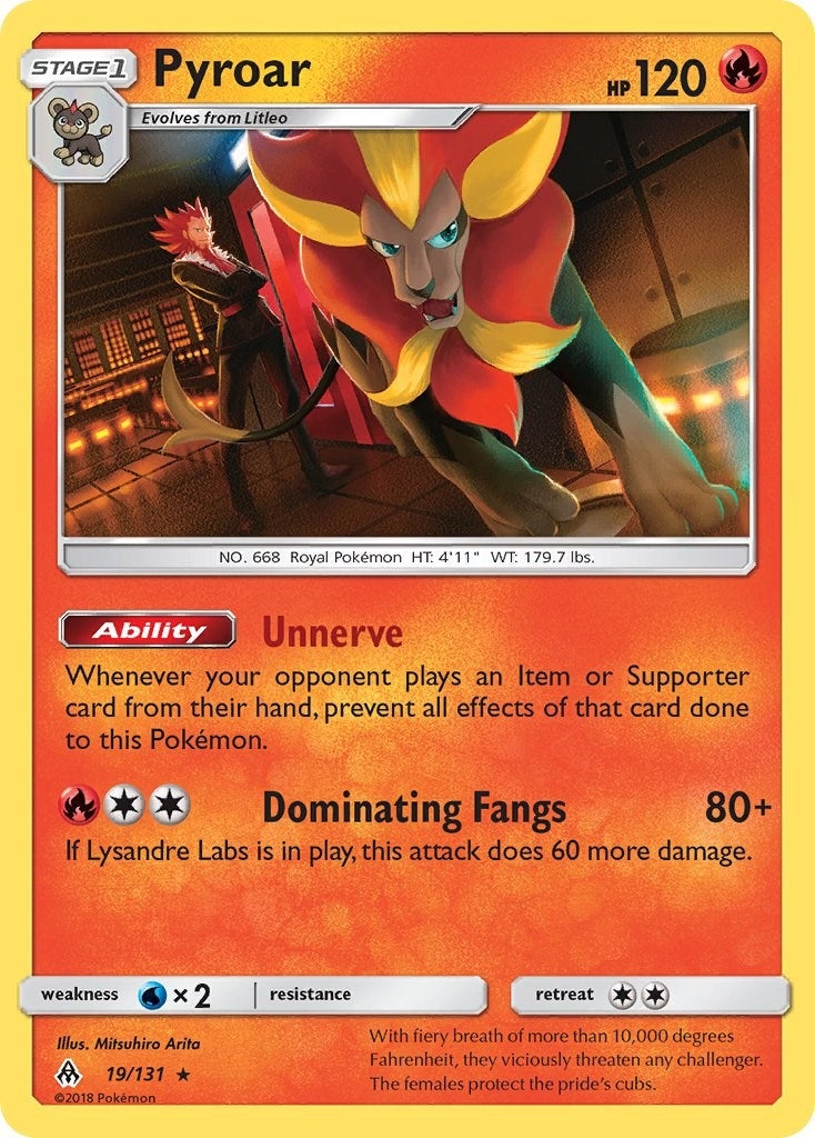 Image for Pyroar (19/131) (SM - Forbidden Light) - Pokemon