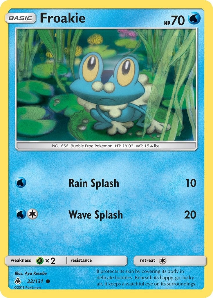 Image for Froakie (22) (22/131) (SM - Forbidden Light) - Pokemon