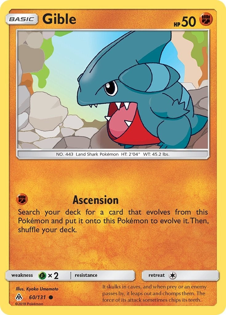 Image for Gible (60/131) (SM - Forbidden Light) - Pokemon