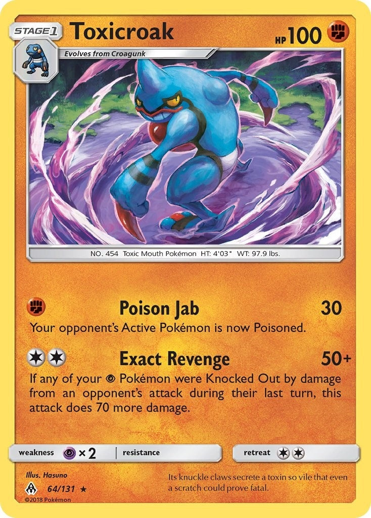 Image for Toxicroak (64/131) (SM - Forbidden Light) - Pokemon