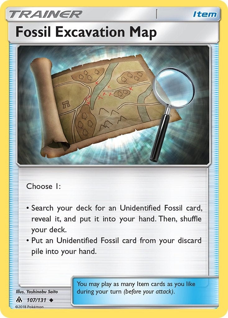 Image for Fossil Excavation Map (107/131) (SM - Forbidden Light) - Pokemon