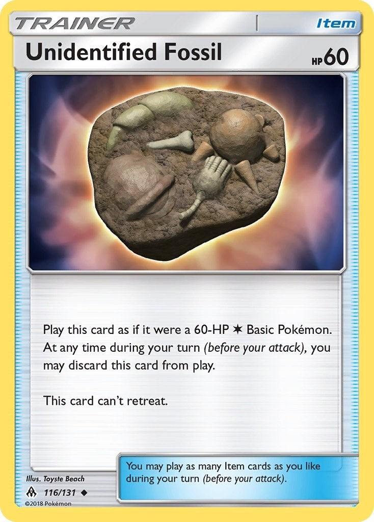Image for Unidentified Fossil (116/131) (SM - Forbidden Light) - Pokemon