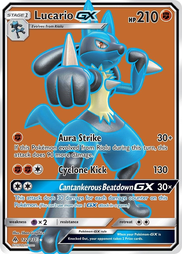 Image for Lucario GX (Full Art) (122/131) (SM - Forbidden Light) - Pokemon