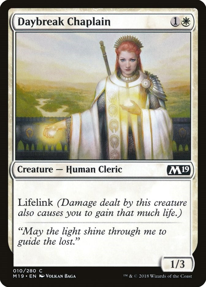 Daybreak Chaplain (10) (Core Set 2019)