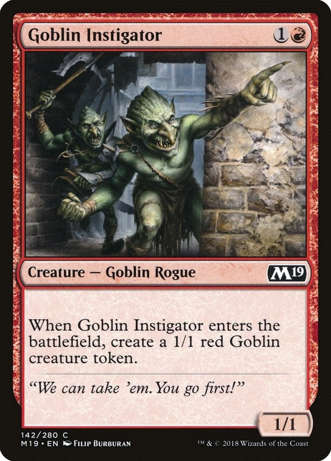 Goblin Instigator (142) (Core Set 2019)