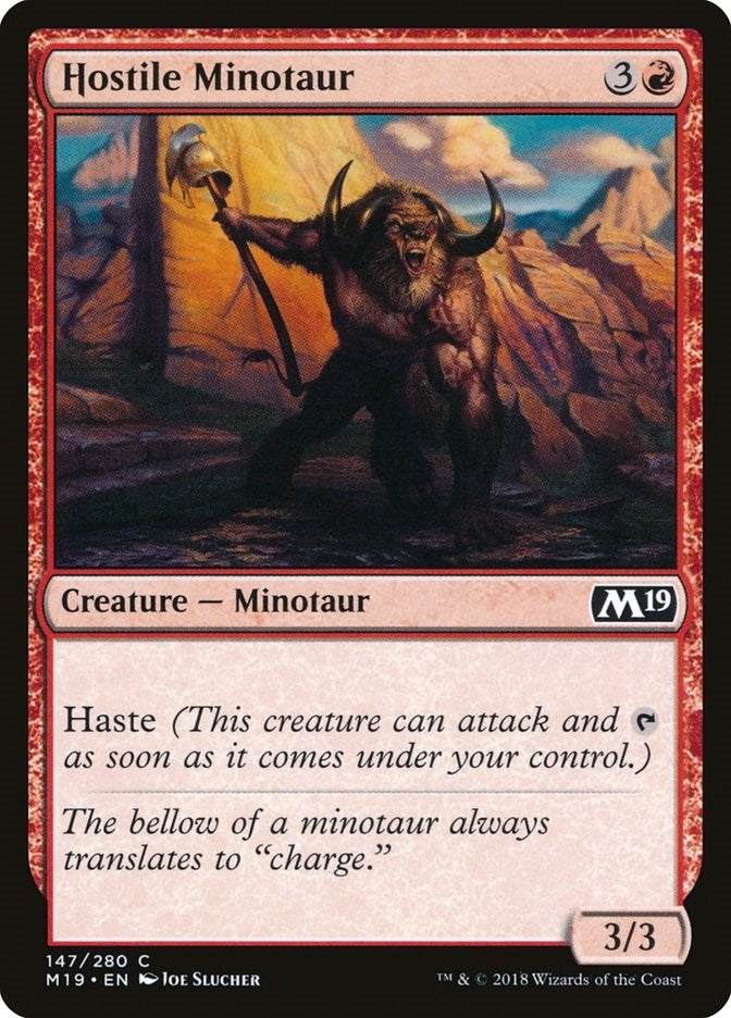 Hostile Minotaur (147) (Core Set 2019)
