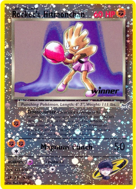 Image for Rocket's Hitmonchan - 9 [Winner] (009/009) (Best of Promos) - Pokemon