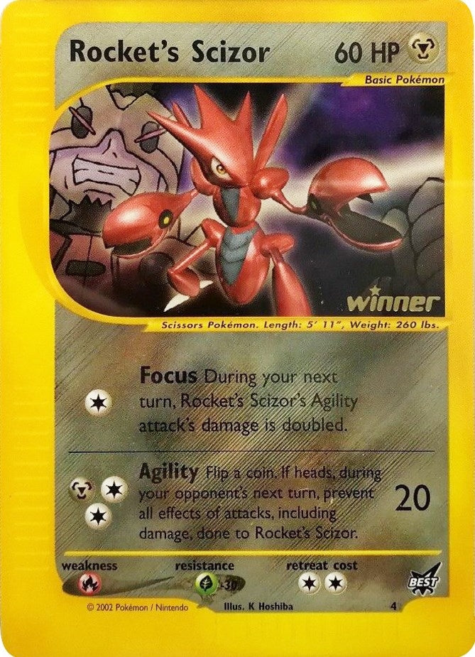 Image for Rocket's Scizor - 4 [Winner] (004/009) (Best of Promos) - Pokemon