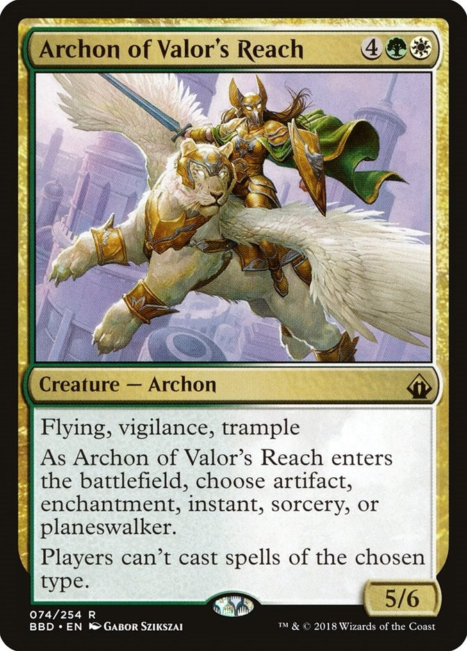Archon of Valor's Reach (74) (Battlebond)