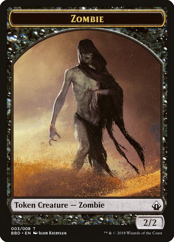 Zombie Token (3) (Battlebond)