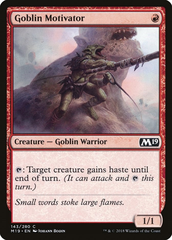 Goblin Motivator (143) (Core Set 2019)