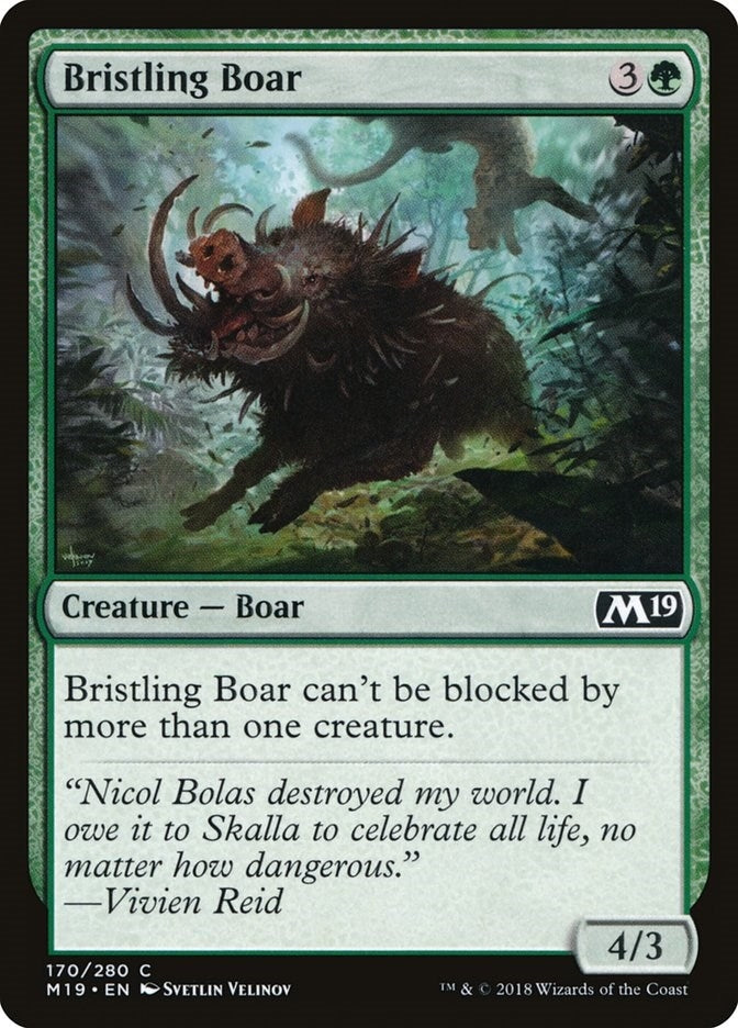 Bristling Boar (170) (Core Set 2019)