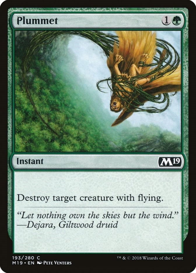Plummet (193) (Core Set 2019)
