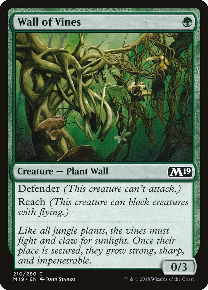 Image for Wall of Vines (210) - Magic: The Gathering