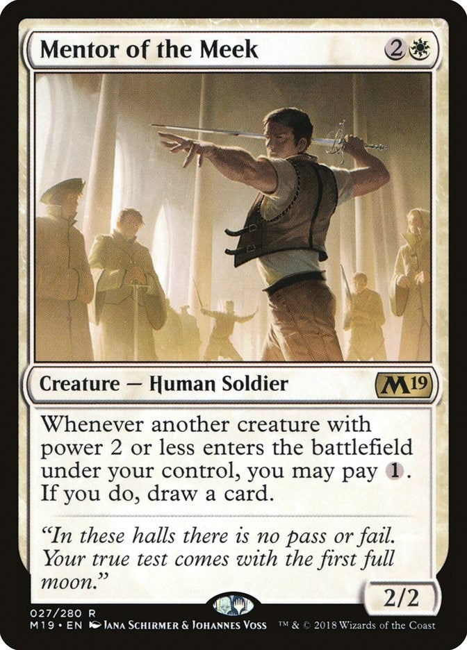 Mentor of the Meek (27) (Core Set 2019)