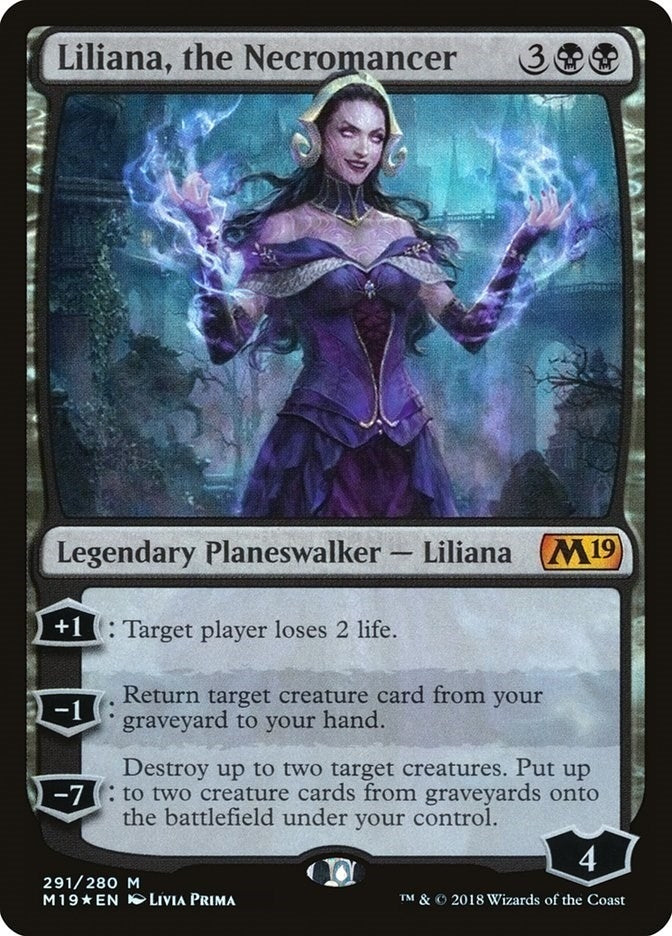 Liliana, the Necromancer (291) (Core Set 2019)