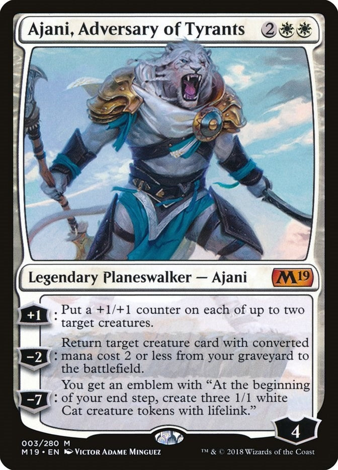 Ajani, Adversary of Tyrants (3) (Core Set 2019)