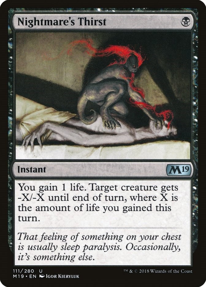 Nightmare's Thirst (111) (Core Set 2019)