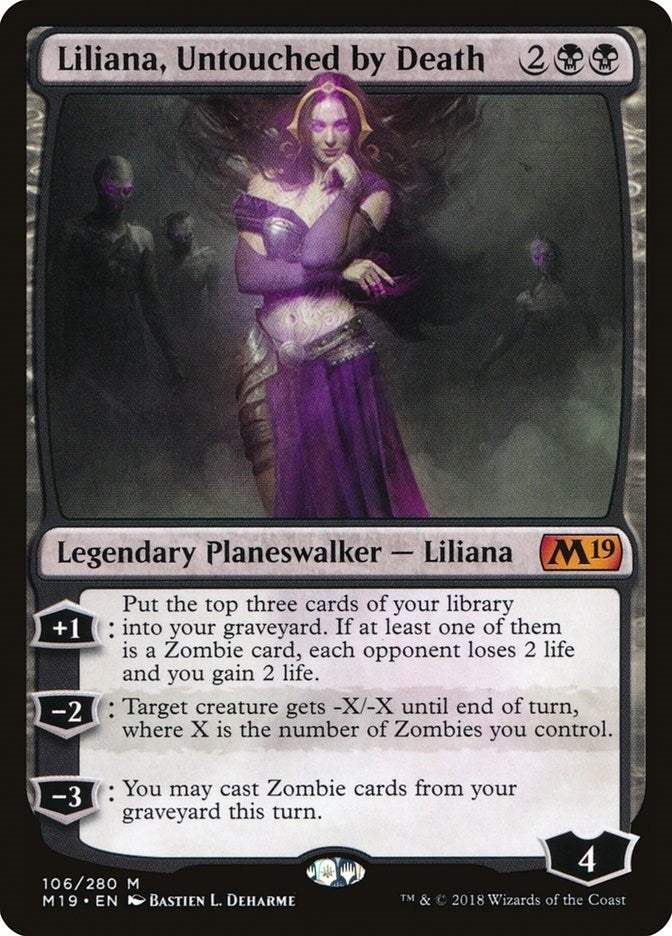 Liliana, Untouched by Death (106) (Core Set 2019)