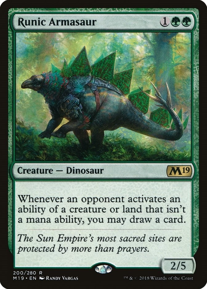 Runic Armasaur (200) (Core Set 2019)