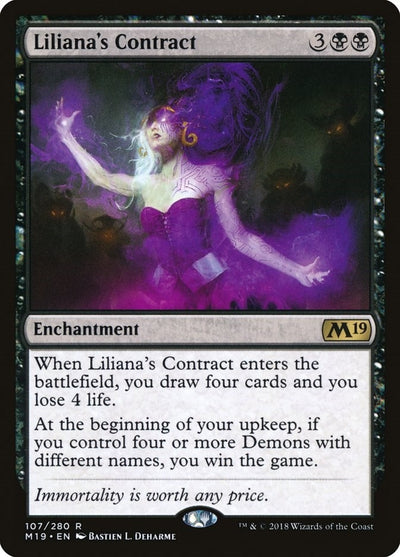 Liliana's Contract (107) (Core Set 2019)