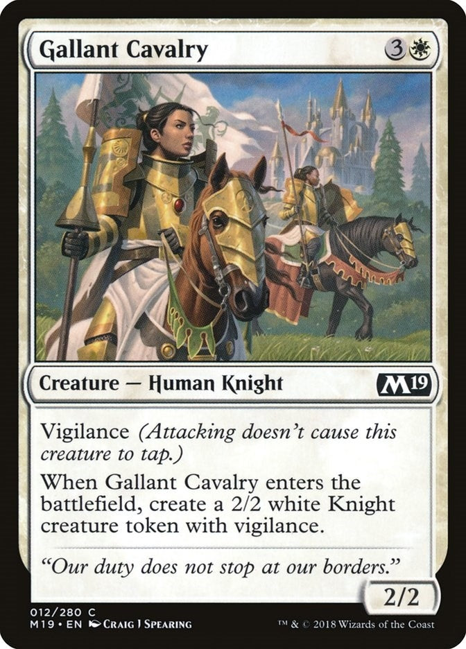 Gallant Cavalry (12) (Core Set 2019)