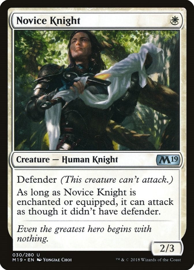 Novice Knight (30) (Core Set 2019)
