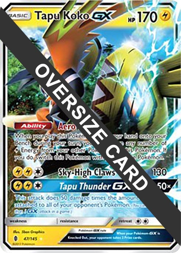 Image for Tapu Koko GX (047/145) (Jumbo Cards) - Pokemon