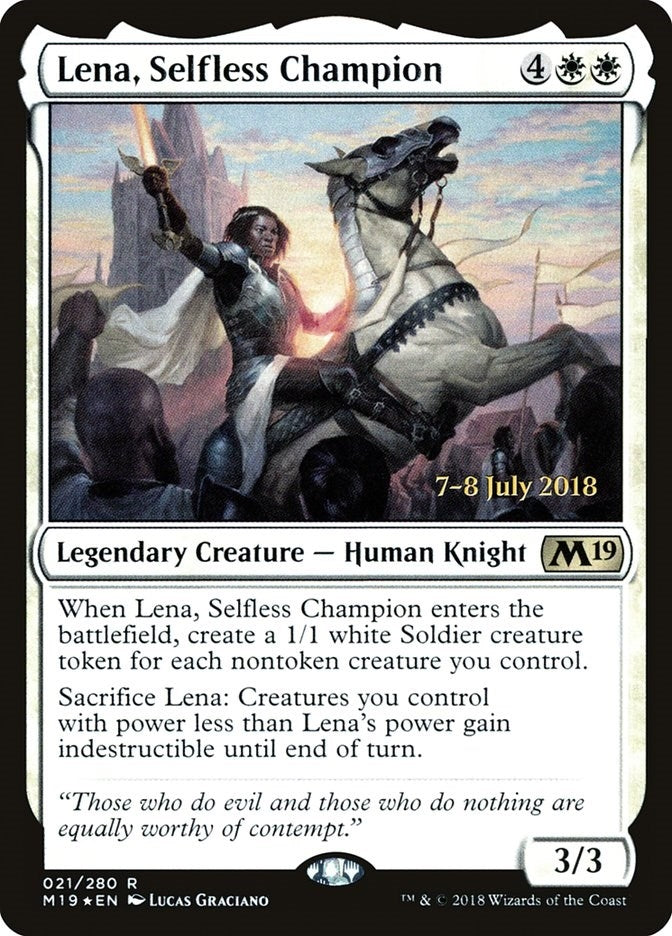 Lena, Selfless Champion (21) (Prerelease Cards)
